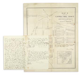 (NEW YORK CITY -- QUEENS.) Map of Part of the Village of Laurel Hill